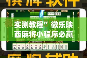 实测教程”微乐陕西麻将小程序必赢神器免费安装”(作弊)辅助透视教程