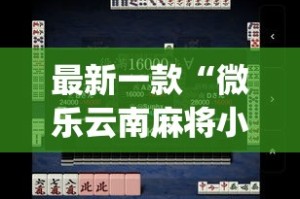最新一款“微乐云南麻将小程序开挂免费软件”(作弊)辅助透视教程