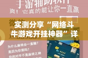 实测分享“网络斗牛游戏开挂神器”详细分享装挂步骤