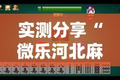实测分享“微乐河北麻将小程序万能挂免费版”详细分享装挂步骤