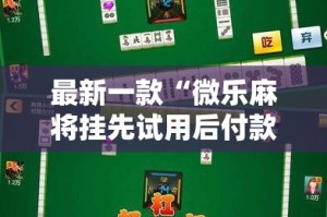 最新一款“微乐麻将挂先试用后付款”其实确实有挂