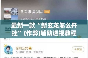 最新一款“新玄龙怎么开挂”(作弊)辅助透视教程