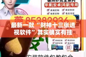 最新一款“财神十三张透视软件”其实确实有挂
