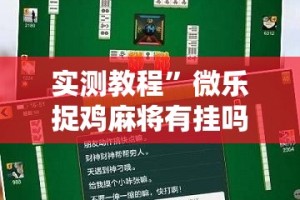 实测教程”微乐捉鸡麻将有挂吗”其实确实有挂
