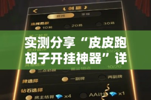 实测分享“皮皮跑胡子开挂神器”详细分享装挂步骤