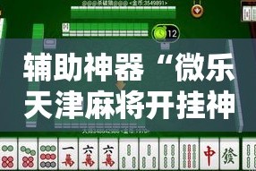 辅助神器“微乐天津麻将开挂神器”详细分享装挂步骤