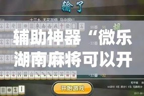 辅助神器“微乐湖南麻将可以开挂吗”(作弊)辅助透视教程