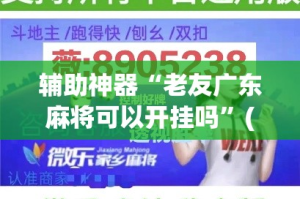 辅助神器“老友广东麻将可以开挂吗”(透视挂)详细使用教程