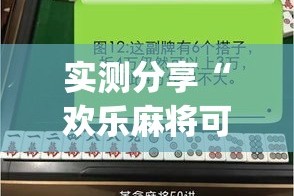 实测分享“欢乐麻将可以开挂吗?”(作弊)辅助透视教程