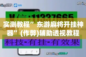 实测教程”东游麻将开挂神器”(作弊)辅助透视教程