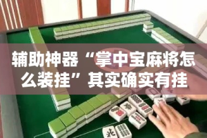 辅助神器“掌中宝麻将怎么装挂”其实确实有挂