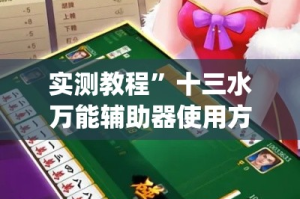 实测教程”十三水万能辅助器使用方法”(作弊)辅助透视教程