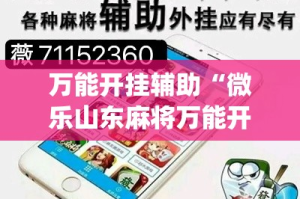 万能开挂辅助“微乐山东麻将万能开挂器通用版”(作弊)辅助透视教程