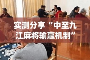 实测分享“中至九江麻将输赢机制”(作弊)辅助透视教程