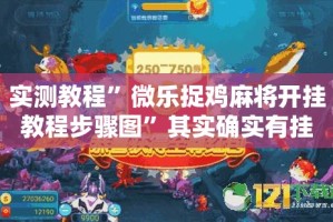 实测教程”微乐捉鸡麻将开挂教程步骤图”其实确实有挂