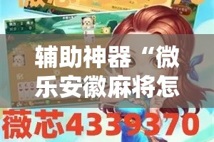 辅助神器“微乐安徽麻将怎么开挂吗”详细分享装挂步骤