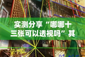 实测分享“哪哪十三张可以透视吗”其实确实有挂