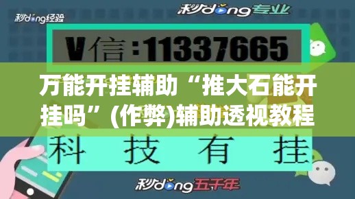 万能开挂辅助“推大石能开挂吗”(作弊)辅助透视教程
