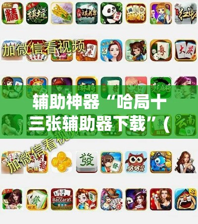 辅助神器“哈局十三张辅助器下载”(透视挂)详细使用教程