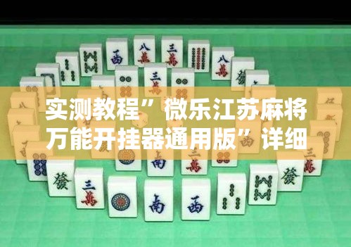 实测教程	”微乐江苏麻将万能开挂器通用版”详细分享装挂步骤
