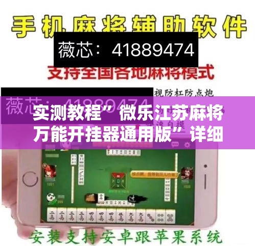 实测教程”微乐江苏麻将万能开挂器通用版	”详细分享装挂步骤