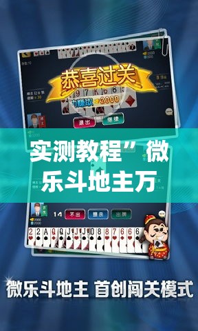 实测教程	”微乐斗地主万能透视”(作弊)辅助透视教程