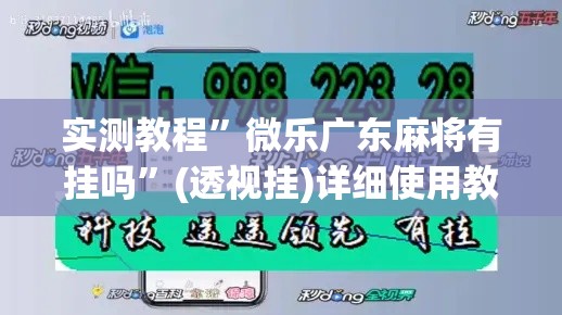 实测教程	”微乐广东麻将有挂吗”(透视挂)详细使用教程