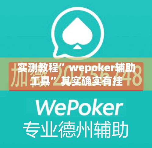 实测教程”wepoker辅助工具”其实确实有挂