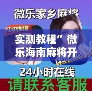 实测教程”微乐海南麻将开挂神器”详细分享装挂步骤