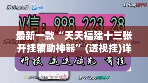 最新一款“天天福建十三张开挂辅助神器	”(透视挂)详细使用教程