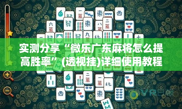 实测分享“微乐广东麻将怎么提高胜率”(透视挂)详细使用教程