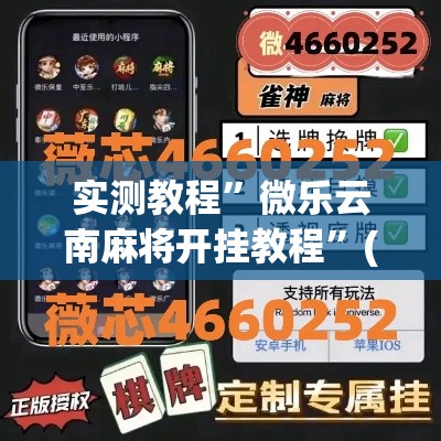 实测教程	”微乐云南麻将开挂教程”(透视挂)详细使用教程