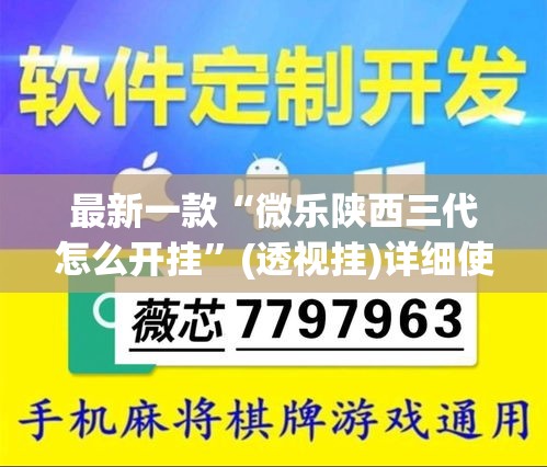 最新一款“微乐陕西三代怎么开挂	”(透视挂)详细使用教程