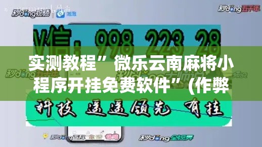 实测教程	”微乐云南麻将小程序开挂免费软件”(作弊)辅助透视教程