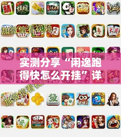 实测分享“闲逸跑得快怎么开挂”详细分享装挂步骤