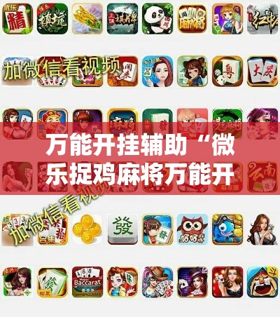 万能开挂辅助“微乐捉鸡麻将万能开挂器	”详细分享装挂步骤