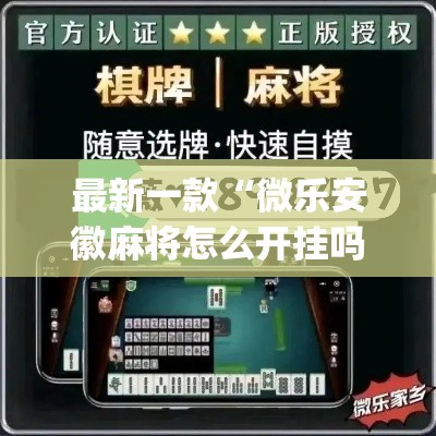 最新一款“微乐安徽麻将怎么开挂吗”(透视挂)详细使用教程