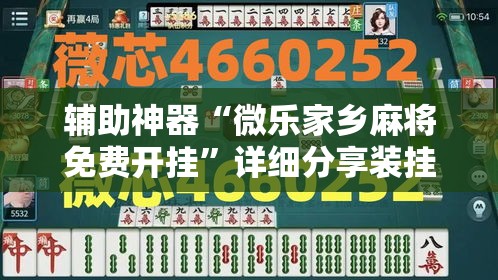 辅助神器“微乐家乡麻将免费开挂”详细分享装挂步骤