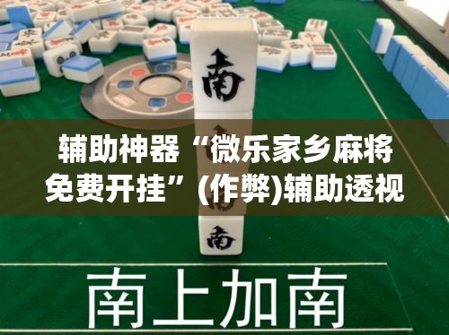 辅助神器“微乐家乡麻将免费开挂”(作弊)辅助透视教程