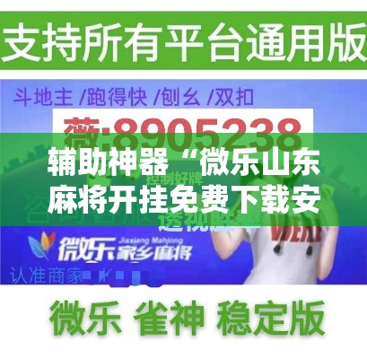 辅助神器“微乐山东麻将开挂免费下载安装	”其实确实有挂