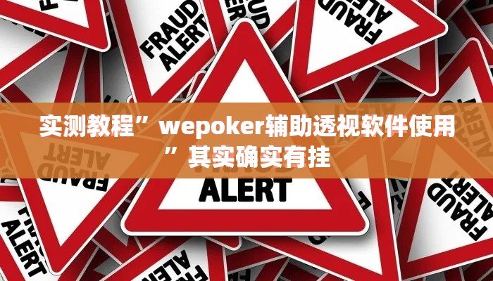 实测教程”wepoker辅助透视软件使用	”其实确实有挂