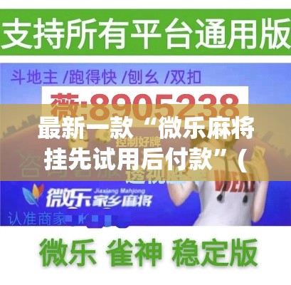 最新一款“微乐麻将挂先试用后付款”(作弊)辅助透视教程