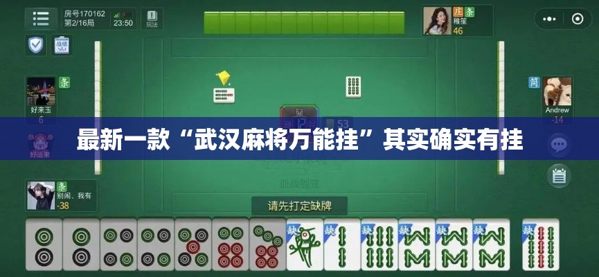 最新一款“武汉麻将万能挂”其实确实有挂