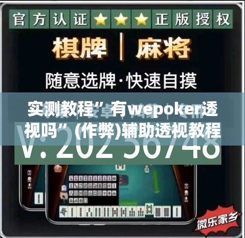 实测教程”有wepoker透视吗	”(作弊)辅助透视教程
