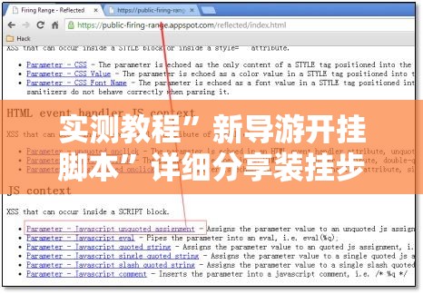 实测教程	”新导游开挂脚本”详细分享装挂步骤