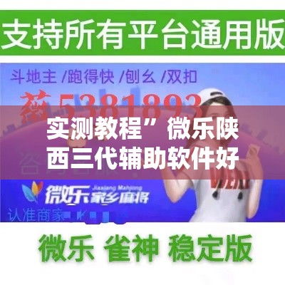 实测教程”微乐陕西三代辅助软件好用不”详细分享装挂步骤