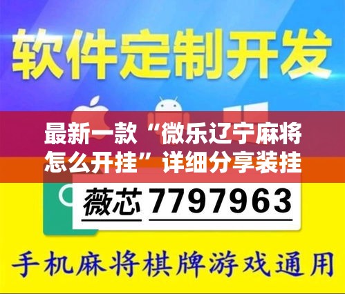 最新一款“微乐辽宁麻将怎么开挂”详细分享装挂步骤