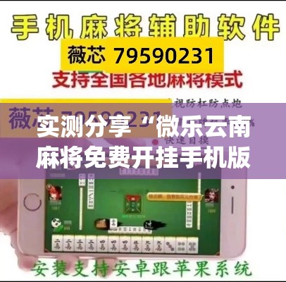 实测分享“微乐云南麻将免费开挂手机版”(作弊)辅助透视教程
