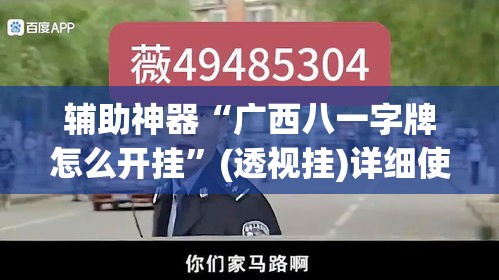 辅助神器“广西八一字牌怎么开挂”(透视挂)详细使用教程