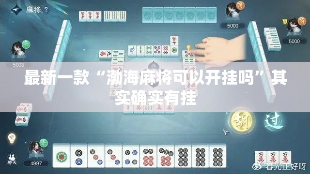 最新一款“渤海麻将可以开挂吗”其实确实有挂